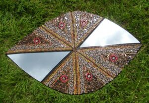 Charlotte, a. Cornish, The Shield (Mirror) Mosaic Art, Mosaic Work on Board - Wood 2020