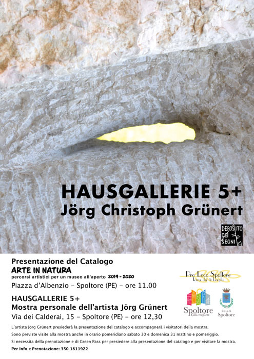 HAUSGALLERIE 5 +presentazione catalogo e mostra ARTE IN NATURA di Jörg Christoph Grünert