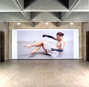 Per Barclay, Ballerina “Cathrine”, 2001, fotografia a colori, 300 x 596 cm, courtesy Galleria Giorgio Persano, Torino