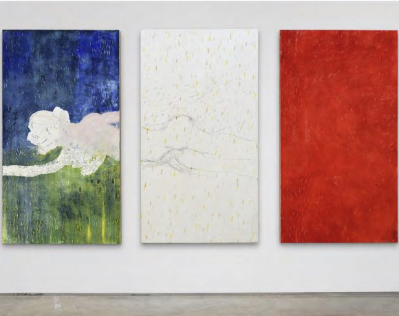 Pier Paolo Calzolari, Untitled, 2020, salt, pastels a l’ecu, oil pastels, tempera grassa, graphite, individual panels: 180 x 90 x 6 cm. Ph courtesy Marianne Boesky, New York