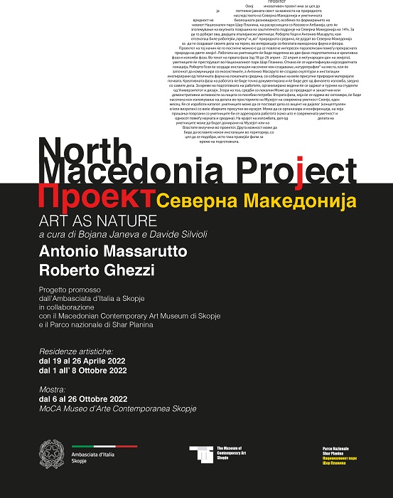 North Macedonia Project. Art as nature: Roberto Ghezzi, Antonio Massarutto