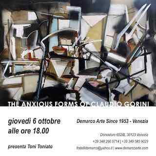THE ANXIOUS FORMS OF Claudio Gorini, con testo di Toni toniato