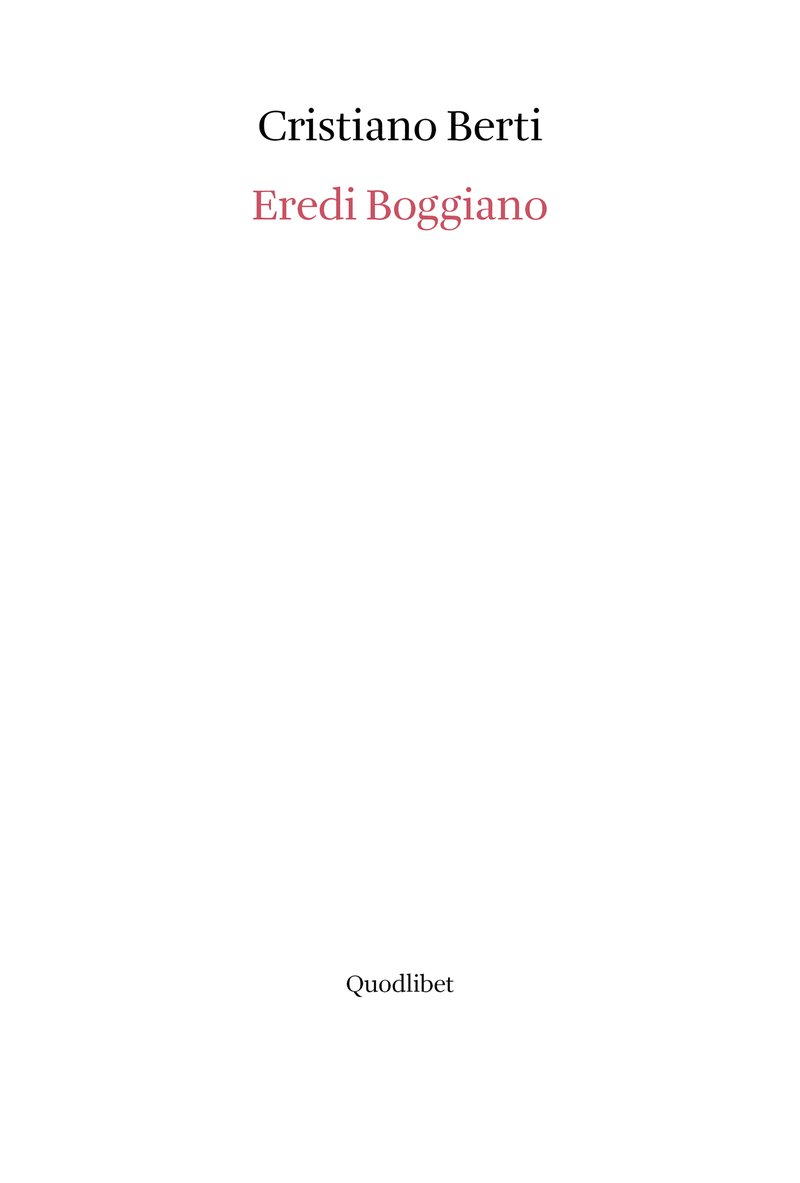 Eredi Boggiano: Il nuovo libro d’artista di Cristiano Berti