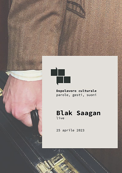 Blak Saagan live, performance sonora e visuale