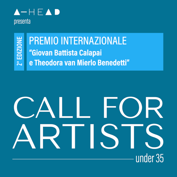 Call for Artists: seconda edizione Premio Internazionale “Giovan Battista Calapai e Theodora van Mierlo Benedetti”