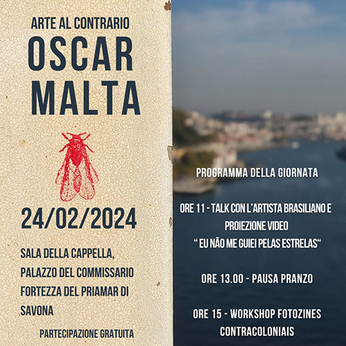 ARTE AL CONTRARIO - OSCAR MALTA - #brazilianart Savona 2024